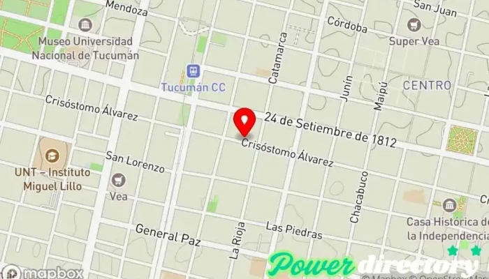 mapa de 13 De Mayo Planificador financiero en San Miguel de Tucumán