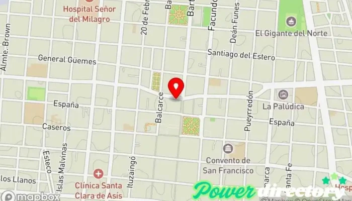 mapa de Afjp Prorenta Agencia de préstamos en Salta