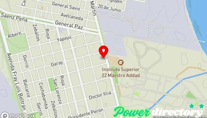 mapa de Agencia Belgrano Tienda de lotería en Fray Luis Beltrán
