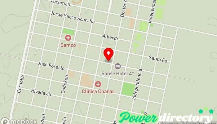 mapa de Agencia de Quiniela Semprini Tienda de lotería en Chañar Ladeado