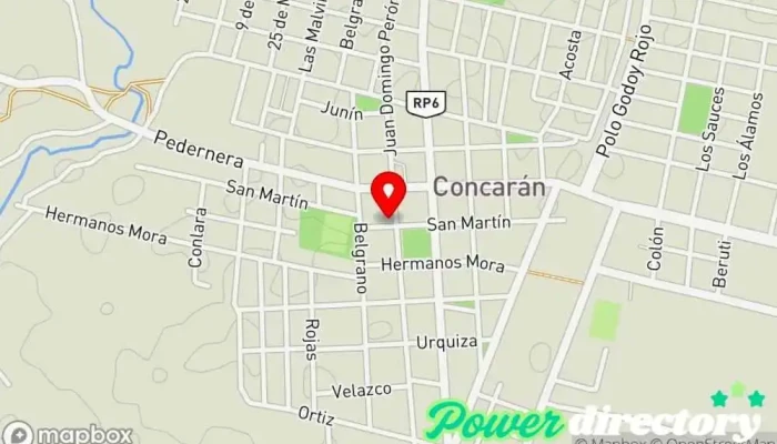 mapa de Agencia Lotería de San Luis Administración de loterías, Cobro de deudas, Servicio de transferencias de dinero en Concaran