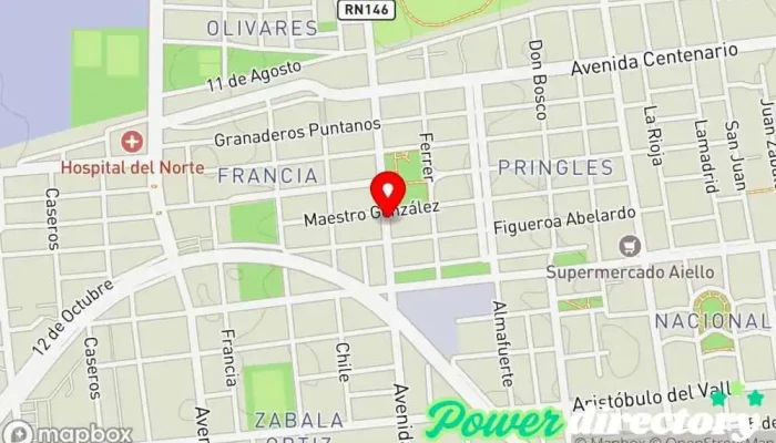 mapa de Agencia Lotería de San Luis Administración de loterías, Cobro de deudas, Servicio de transferencias de dinero en San Luis