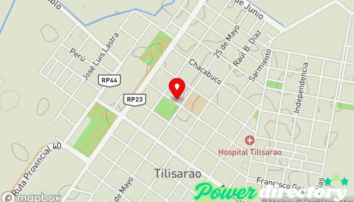mapa de Agencia Lotería de San Luis Administración de loterías, Cobro de deudas, Servicio de transferencias de dinero en Tilisarao