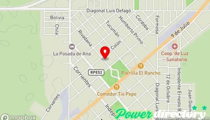 mapa de Agrupación De Jubilados Pensionados  en Pozo del Molle
