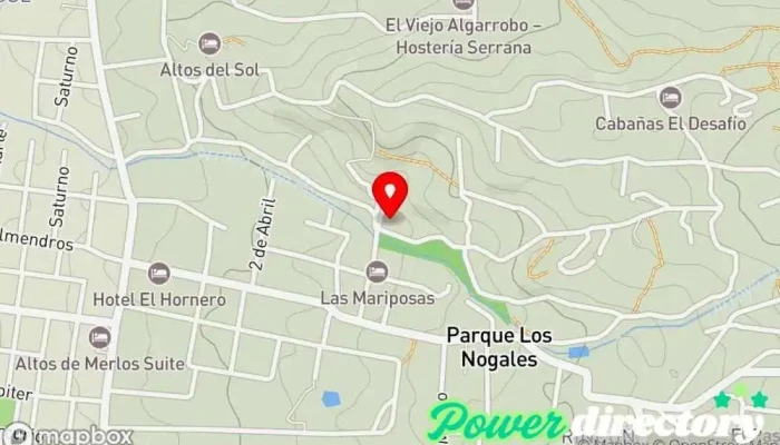 mapa de Al Pie Del Morro Hotel, Cafetería en Merlo