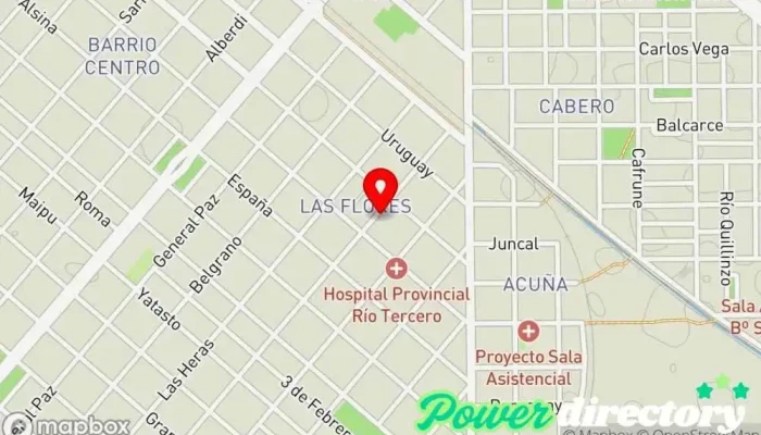 mapa de Aleph Centro Privado de Salud Centro de salud y bienestar, Médico en Río Tercero