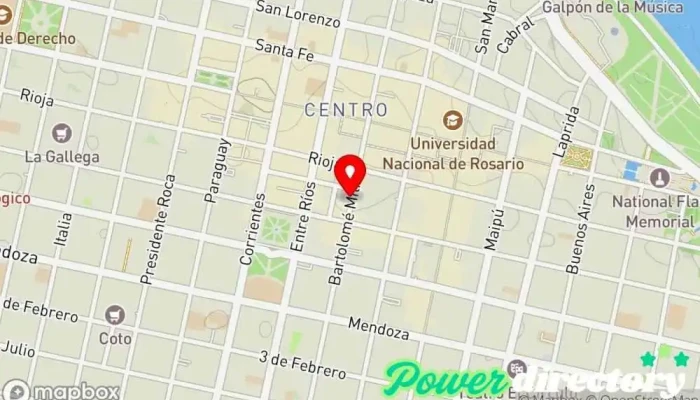 mapa de AMASOL Solidario Agencia de préstamos en Rosario