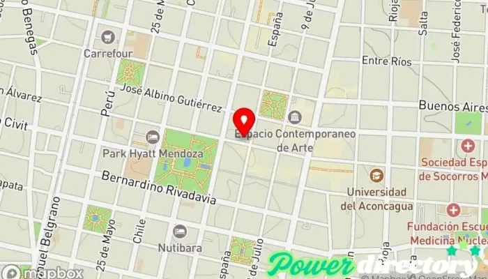 mapa de AMERICA Préstamos Personales Agencia de préstamos en Mendoza