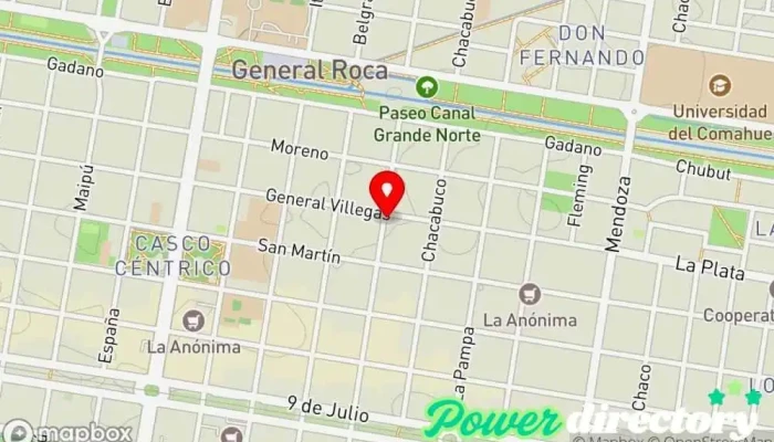 mapa de ANDAR Centro de Neurorehabilitación Centro de rehabilitación en Gral. Roca