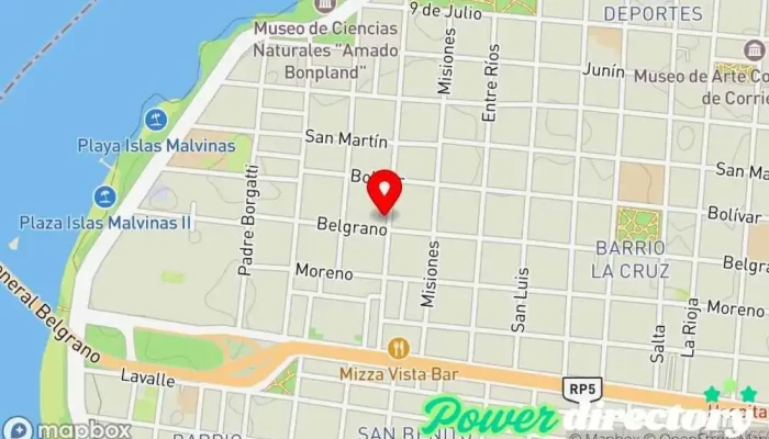 mapa de Angiru TiendaGourmet Tienda de fiambres en Corrientes