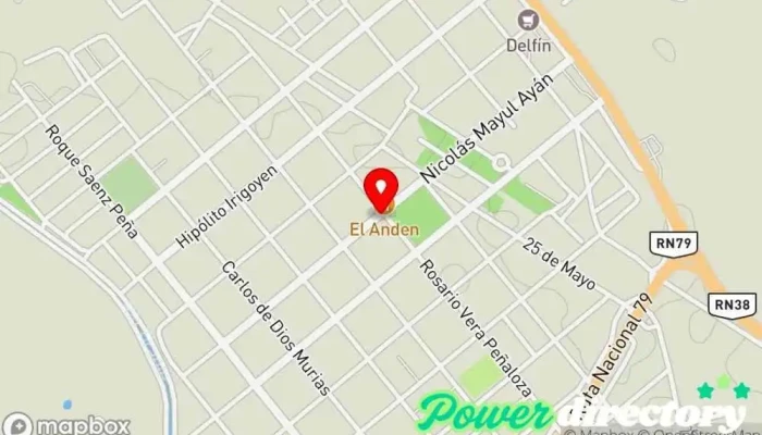 mapa de Argentina National Bank (Chamical Branch) Banco en Chamical