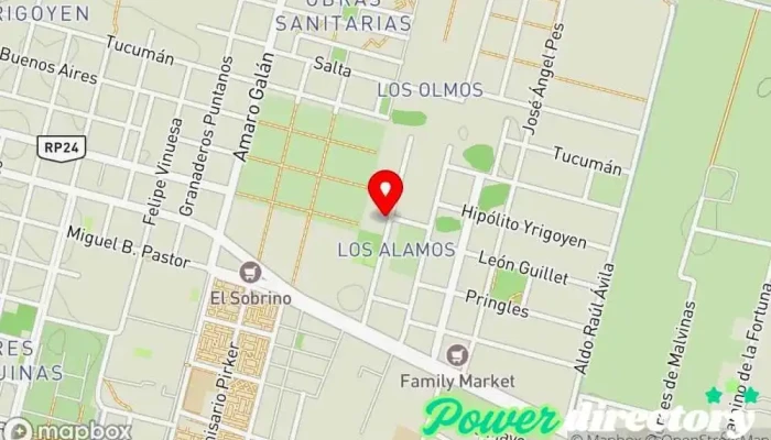 mapa de Asoc. de Kinesiologos y Fisioterapeutas VM Campus corporativo en Villa Mercedes