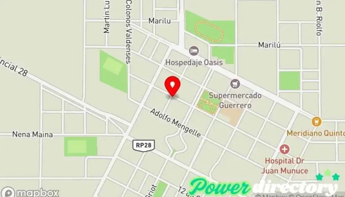 mapa de Asoc Mutual La Emancipación Jacinto Arauz Supermercado en Jacinto Arauz