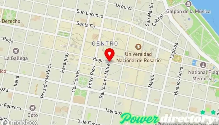 mapa de Asociación Mutual 18 De Julio Banco en Rosario
