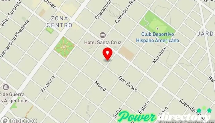 mapa de Asociacion Mutual de Ayuda Solidaria Amasol Institución financiera en Río Gallegos