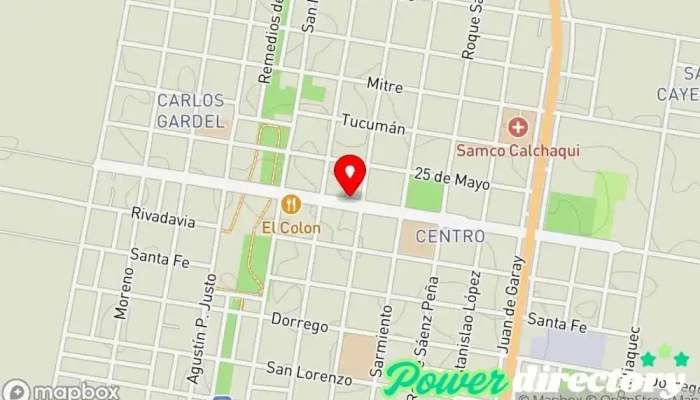 mapa de Asociacion Mutual De Socios Del Calchaqui Football Club Banco en Calchaquí