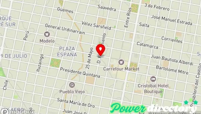 mapa de Asociación Mutual Hogar Latino  en Concordia