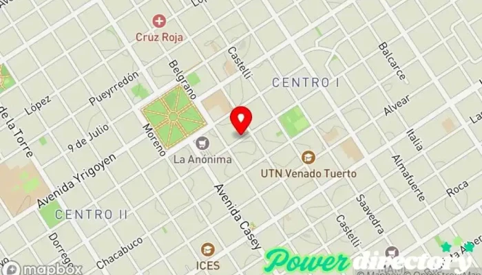 mapa de Asociacion Mutual Union Solidaria Amus  en Venado Tuerto