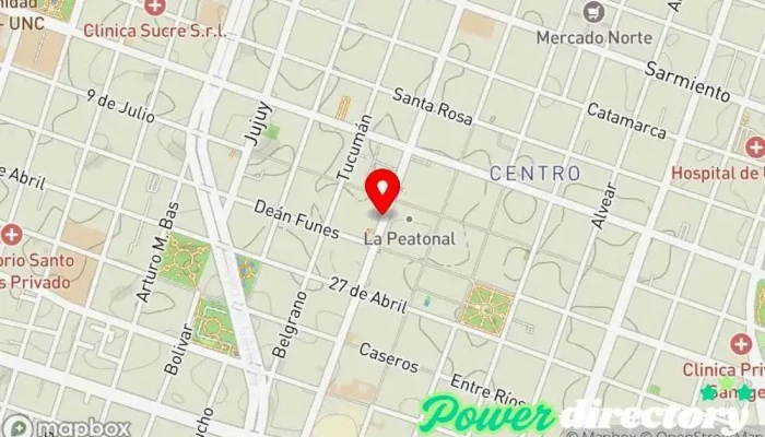 mapa de Asociacion Mutualista Argentina Nueva Asistente social en Córdoba