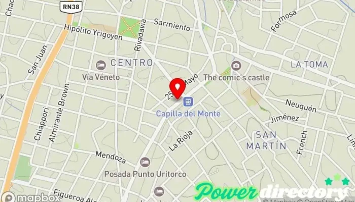 mapa de ATM Cajeros automáticos en Capilla del Monte