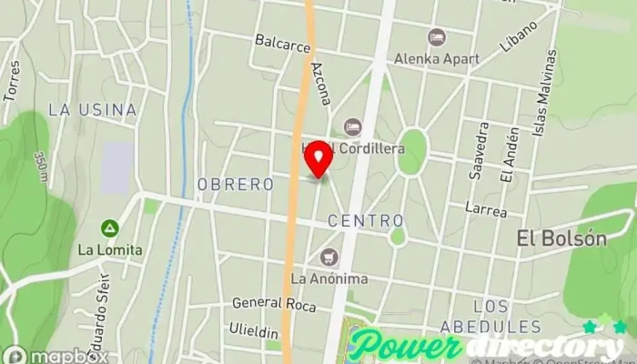 mapa de Autocrédito Agencia oficial El Bolsón Institución financiera en El Bolsón
