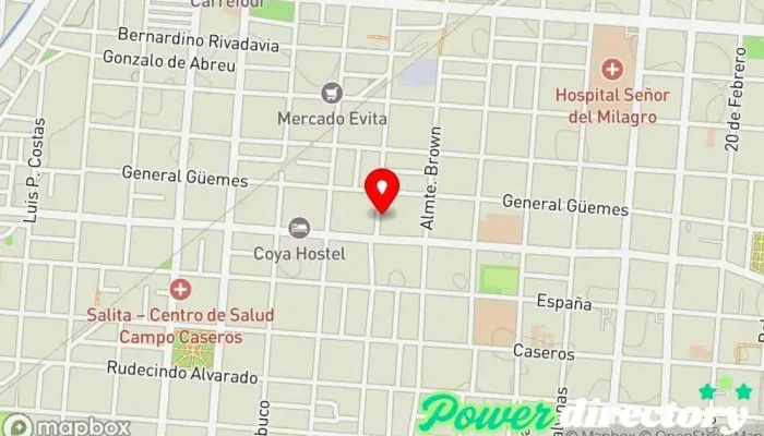 mapa de Autocrédito Agencia Oficial Salta Institución financiera en Salta