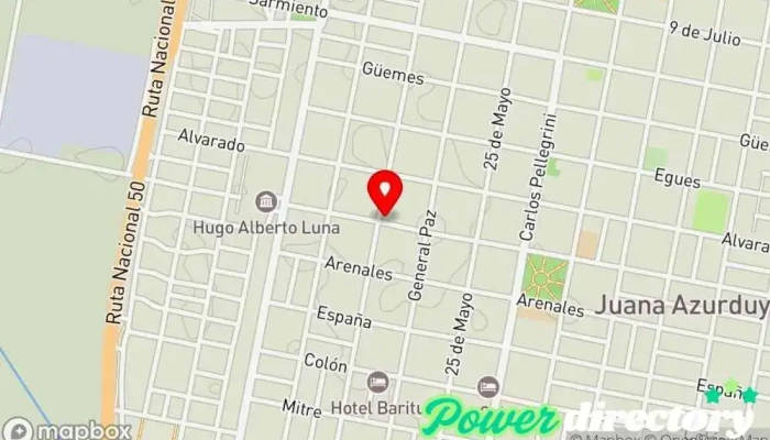 mapa de Autocrédito Sub Agencia Orán Institución financiera en San Ramon de la Nueva Oran