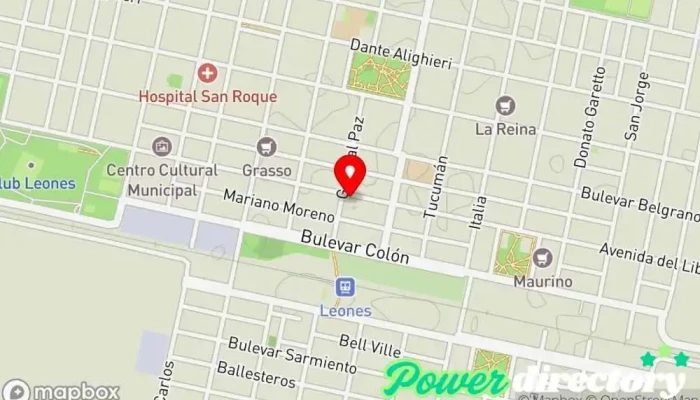 mapa de Avant Express Créditos Institución financiera en Leones