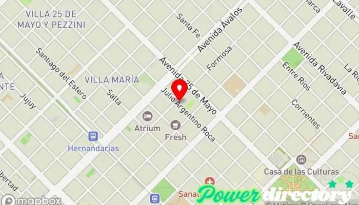 mapa de AVM Kinesiología Terapéutica & Estética Tienda de belleza y salud en Resistencia
