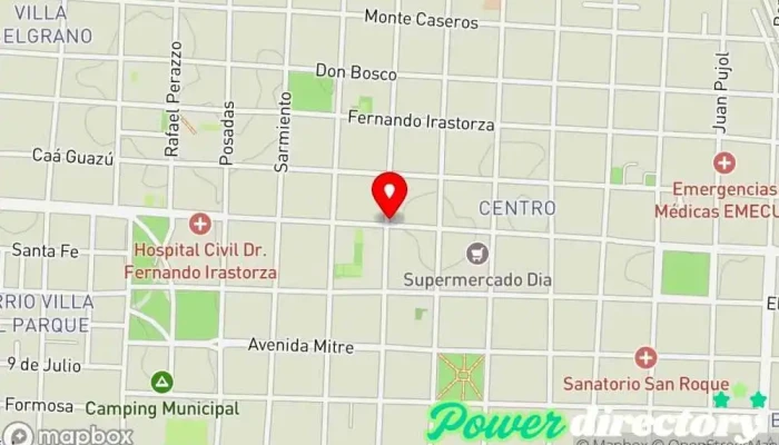 mapa de Bakery Curuzu Panadería en Curuzú Cuatiá