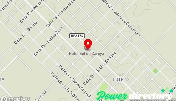 mapa de Balance- Centro de Rehabilitación Clínica de fisioterapia en Col. Caroya
