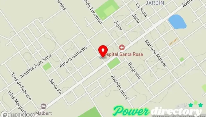 mapa de BanCo Banco De Corrientes Banco en Col. Santa Rosa