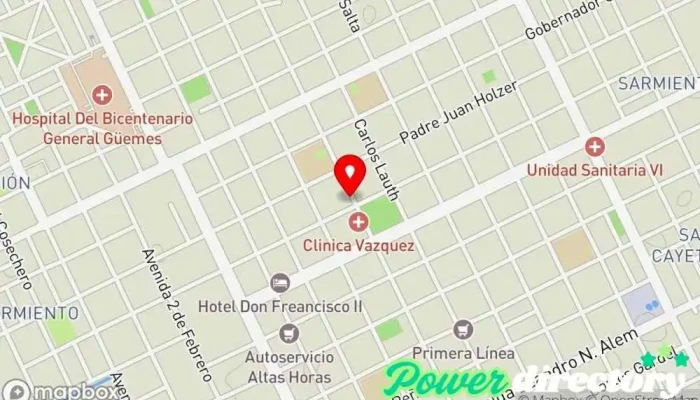 mapa de Banco Chaco Banco, Cajeros automáticos en Juan José Castelli