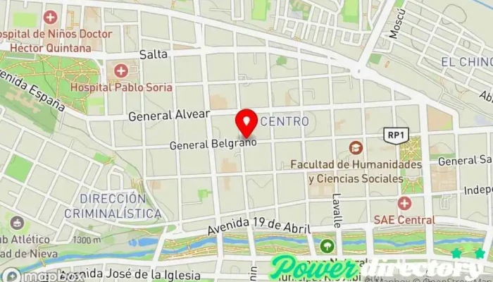 mapa de Banco Comafi Banco en San Salvador de Jujuy