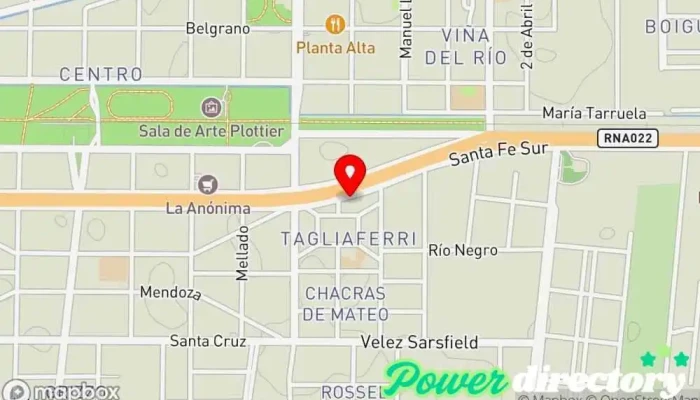 mapa de Banco Credicoop - Suc. Plottier Banco, Cajeros automáticos en Plottier