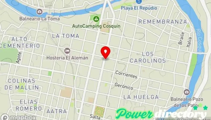 mapa de Banco Credicoop Banco en Cosquín