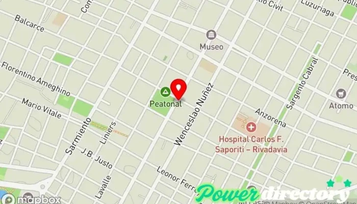 mapa de Banco Credicoop Banco, Cajeros automáticos en Rivadavia