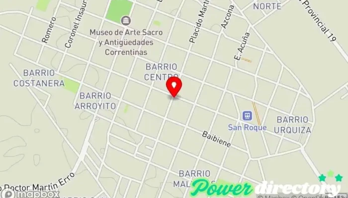 mapa de banco de corrientes Banco en San Roque