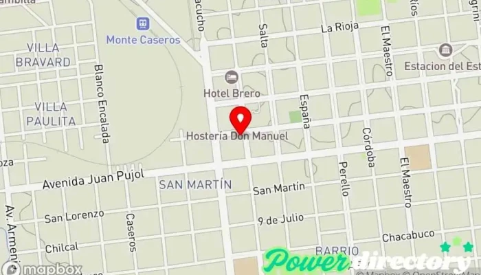 mapa de Banco de Corrientes SA Banco en Monte Caseros