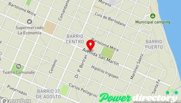mapa de Banco de Corrientes S.A. Banco en Santo Tomé