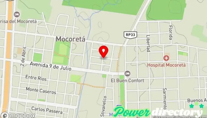 mapa de Banco De Corrientes S.A. Banco en Mocoreta
