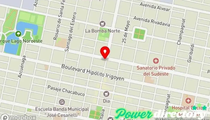 mapa de Banco de Galicia y Buenos Aires Sa Banco en Marcos Juárez