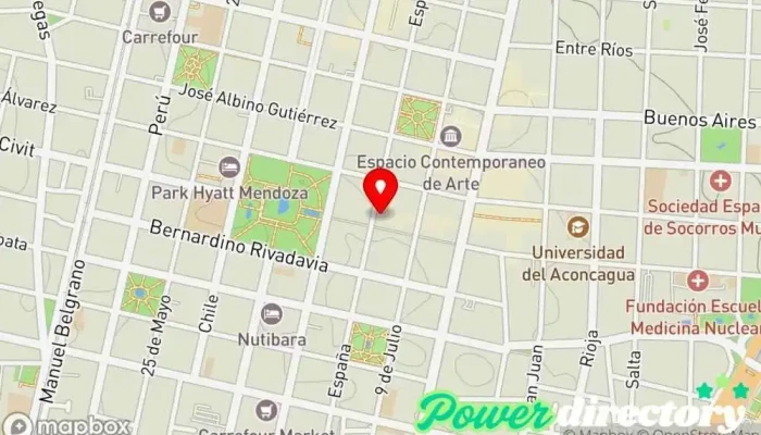 mapa de Banco de Inversión y Comercio Exterior (BICE) Banco en Mendoza