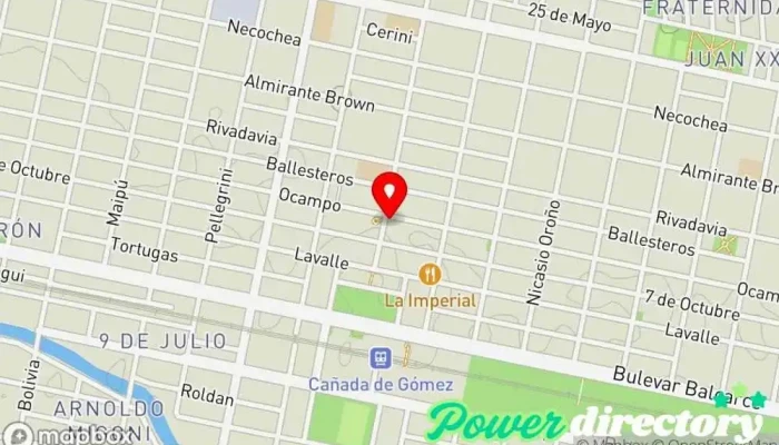 mapa de Banco de la Nación Argentina Banco en Cañada de Gomez