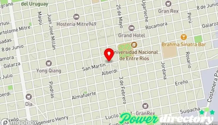 mapa de Banco de la Nación Argentina Banco en Concepción del Uruguay