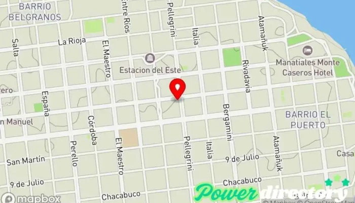 mapa de Banco de la Nación Argentina Banco en Monte Caseros