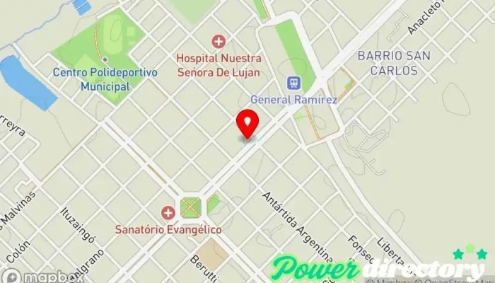 mapa de Banco de la Nación Argentina Banco en Gral. Ramírez