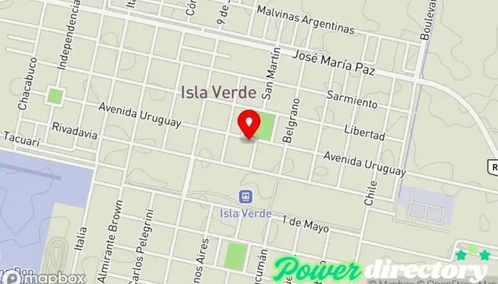 mapa de Banco de la Nación Argentina Banco en Isla Verde