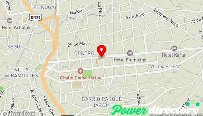 mapa de Banco de la Nación Argentina Banco en La Falda