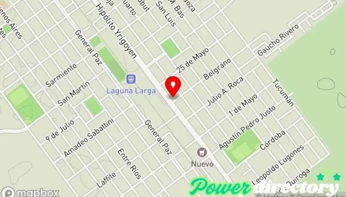 mapa de Banco de la Nación Argentina Banco en Laguna Larga